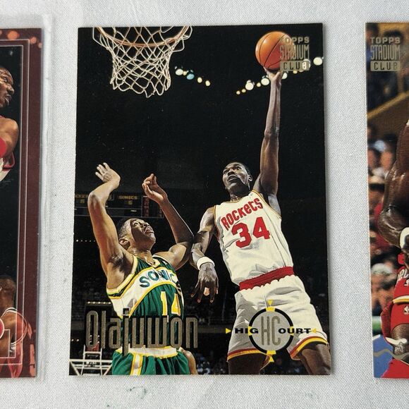 Hakeem Olajuwon 12 Card Lot NM Fleer ‘89 All Stars Sticker 1998 UD Starquest - Picture 3 of 13